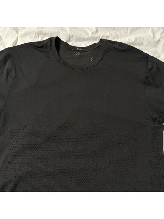 Lululemon Metal Vent Breathe Long Sleeve Shirt Slim Fit Black Traning Top XL - Picture 3 of 10